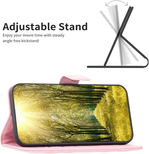 Vista 2 de jioeuinly Funda para Kalley Element 5 Plus compatible con Kalley Element 5 Plus Funda para teléfono Funda con función atril para mujer, billetera