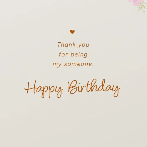 Vista 4 de American Greetings Tarjeta romántica de cumpleaños para ella (Being My Someone)
