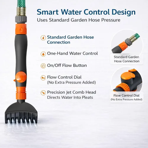 Vista 5 de Concy Limpiador de filtro de spa para bañera de hidromasaje y filtro de cartucho de piscina, conector de manguera de jardín, compatible con filtro