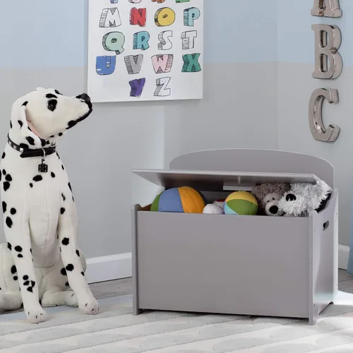 Vista 2 de Delta Children MySize Deluxe - Caja de juguetes, color gris
