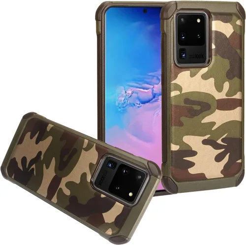 Vista 10 de Para Samsung Galaxy S20 Ultra 6.9" (SM-G988) - Funda para teléfono con imagen a prueba de golpes - AD1 mármol negro Mármol negro AD1