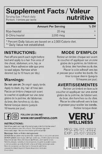 Vista 5 de Veru Wellness Paquete de equilibrio hormonal para mujeres – Myo-inositol y D-Chiro, Ashwagandha, Energía – PMS, Mensural, Estado de ánimo – Estrés