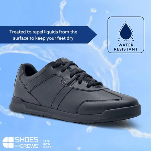 Vista 5 de Shoes for Crews Zapatillas de trabajo antideslizantes para hombre, cómodas, antideslizantes, para restaurantes, salud, venta al por menor