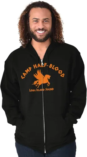 Vista 4 de Brisco Brands Camp Half Blood Greek Mythology - Sudadera con capucha para hombre y mujer