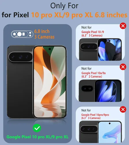 Vista 514 de FNTCASE Funda para iPhone 17 Pro: Fundas delgadas translúcidas de color azul claro compatibles con MagSafe, protección completa de la cámara