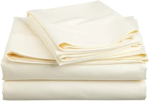 Vista 55 de LaxLinen Sábanas Aqua Solid Full, 1 sábana bajera de bolsillo extra profundo para colchones de 18 a 21 pulgadas, calidad egipcia elástica, 600 hilos