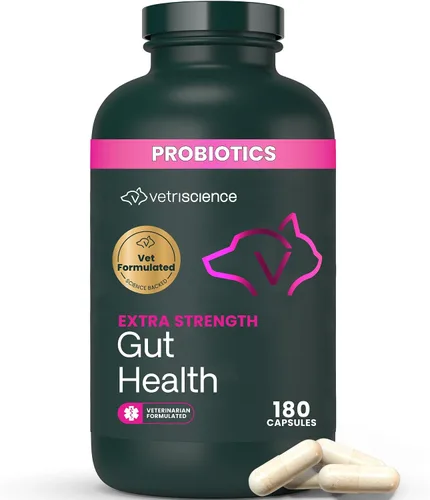 Vista 11 de VetriScience Laboratories - Mega Probiotic para perros y gatos, 120 cápsulas.
