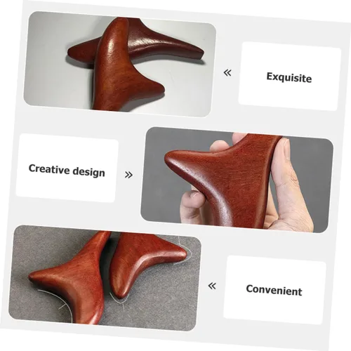 Vista 5 de ORFOFE 2 unids Rosewood Guasha Tableros Masajeador Linfático Herramientas para Cara Mano Cuello Tabla de Raspar Natural para Reducción