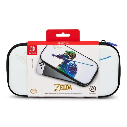 Vista 9 de PowerA Funda delgada para Nintendo Switch - Modelo OLED, Nintendo Switch o Nintendo Switch Lite - Master Sword Defense
