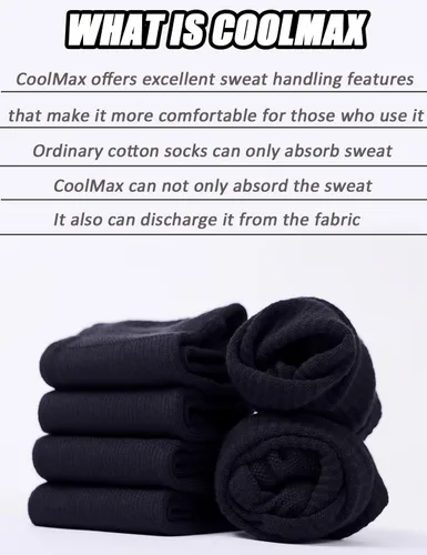 Vista 6 de Calcetines de pantorrilla para correr, calcetines de cinco dedos, Cool-Max Moisture