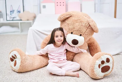 Vista 2 de IKASA - Oso de peluche gigante, animales de juguete (Marrón, 63 pulgadas)