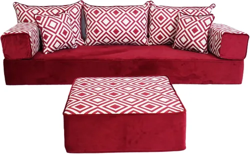 Vista 34 de arabicsofa Sofá de piso turco hecho a mano con almohadas de respaldo, cojines de piso árabes Diwan para sala de estar Negro