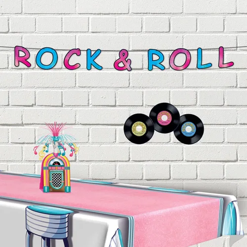 Vista 4 de Jukebox - Accesorio para centro de mesa de fiesta (1 unidad) (1/paquete)