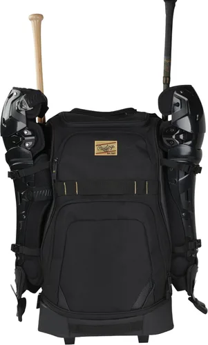 Vista 5 de Rawlings Bolso de equipo con ruedas de la COLECCIÓN ORO Béisbol/Sóftbol Múltiples estilos Negro
