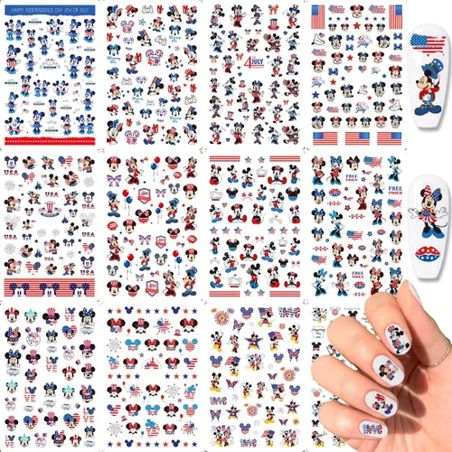 Vista 13 de Calcomanías de arte de uñas de San Valentín, calcomanías autoadhesivas 3D, diseño de corazón romántico, diseño de corazón romántico, calcomanías
