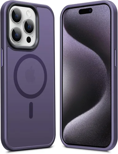 Vista 12 de Anqrp Funda magnética a prueba de golpes para iPhone 12 Pro Max, [compatible con MagSafe] [probada contra caídas de grado militar] Funda delgada