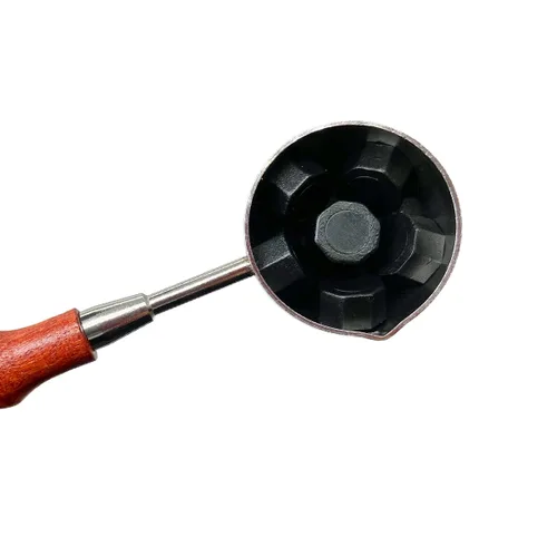 Vista 5 de 200 piezas de cuentas de cera de sellado negras Cuentas de cera de sello de cera negras metálicas octogonales a granel para invitaciones de fiesta