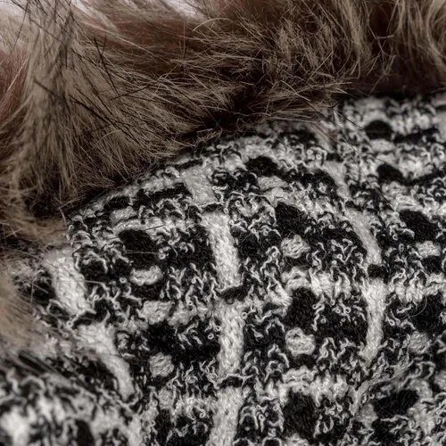 Vista 9 de Suéter para perro con capa, suéter de algodón perla para cachorros, ropa de punto para clima frío para perros pequeños, ropa clásica de cuello