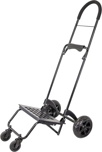 Vista 9 de dbest products - Carro de mano Trolley Dolly Compacto con bolsillos – Carrito de compras plegable con ruedas – Carro rodante de uso múltiple