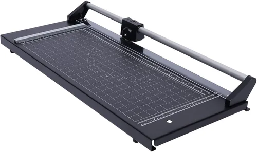 Vista 3 de Cortador de papel giratorio deslizante de precisión manual de 24 pulgadas, película de papel fotográfico de PVC, cortador rodante de PVC