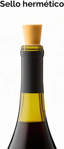 Vista 3 de Rabbit, tapones para botellas de vino y bebidas, juego de 4 unidades de silicona Surtido