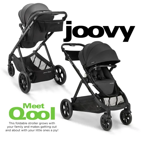 Vista 3 de Nuevo Joovy Qool - Cochecito modular personalizable - Configuraciones triples dobles individuales, Jet