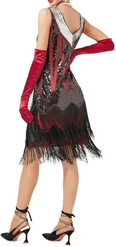 Vista 4 de SexyDresses for Women Date Night Party Sexy Dress Fashion Sequin Fringe Dress SexyDresses for Women Date Night