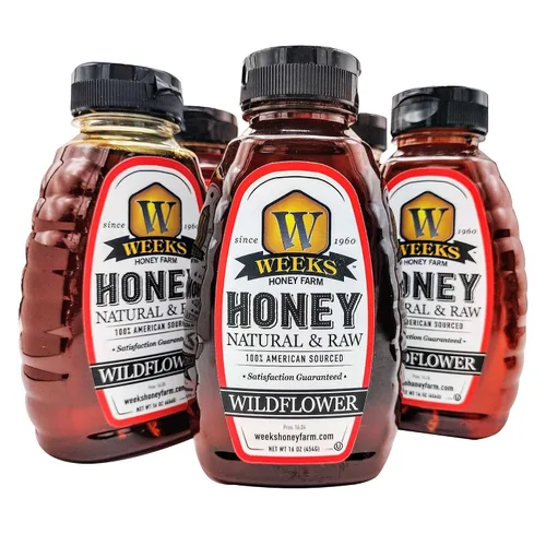 Vista 16 de WEEKS HONEY Oso de miel de flores silvestres, 12 onzas