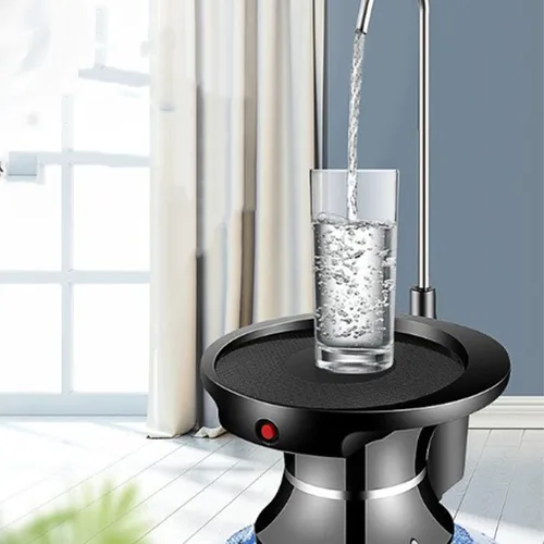 Vista 6 de Dispensador de agua, bomba de agua para jarra de 5 galones, bomba eléctrica dispensadora de agua recargable, fuerte, salida rápida, bajo ruido
