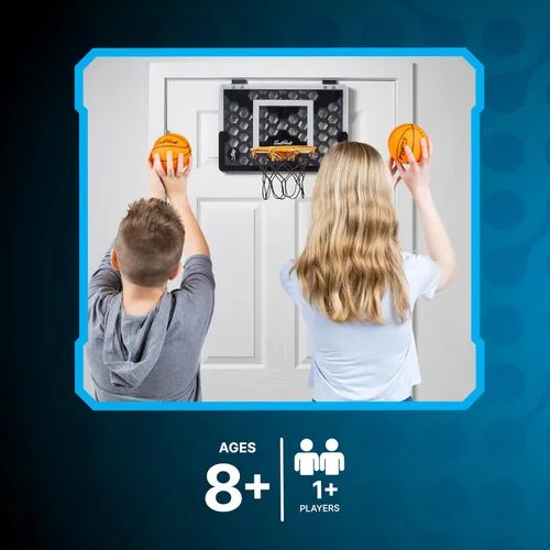 Vista 4 de EastPoint Sports Shh Sports - Juego de baloncesto para colocar sobre la puerta, bola de espuma silenciosa, tablero de 18 x 12 pulgadas, a partir