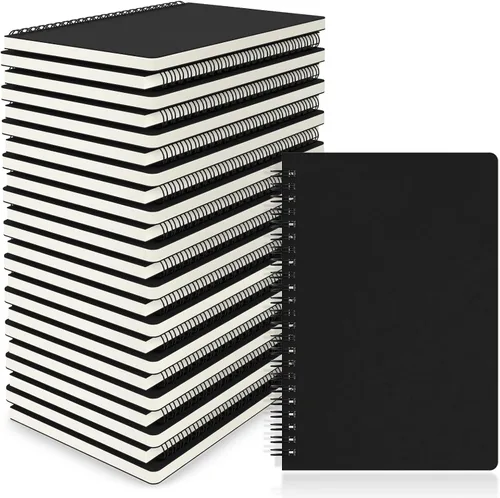 Vista 38 de EUSOAR - Cuaderno rayado A5 con espiral, para escritura, viajes, notas, diario, bocetos, para estudiantes, oficina, negocios, tapa de 3