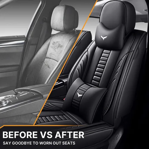 Vista 5 de Fundas de asiento de automóvil de lujo de 2 asientos para Jeep 1999-2025 95% modelos, diseño de bolsa de almacenamiento trasera, almohada Línea