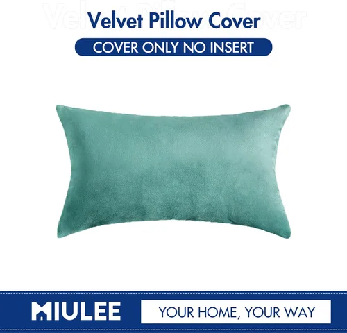Vista 6 de MIULEE - Funda de almohada de terciopelo suave de lujo decorativa, funda de cojín rectangular única para sofá de primavera, dormitorio, automóvil