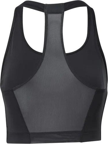Vista 2 de Reebok Bralette de malla de entrenamiento de identificación para mujer, Negro (Night Black)