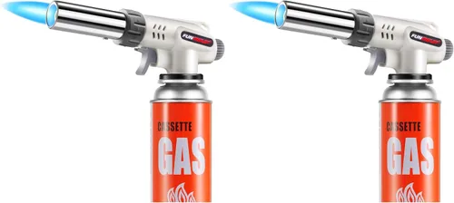 Vista 7 de FunOwlet, Soplete de Butano para Cocina, Sopletes Culinarios Cabezal Profesional Chef Cocina Llama Ajustable Para Sous Vide, Crème Brûlée, Horneado