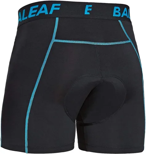 Vista 12 de baleaf Pantalones cortos de ciclismo acolchados 3D para hombre, ropa interior de ciclismo MTB Liner