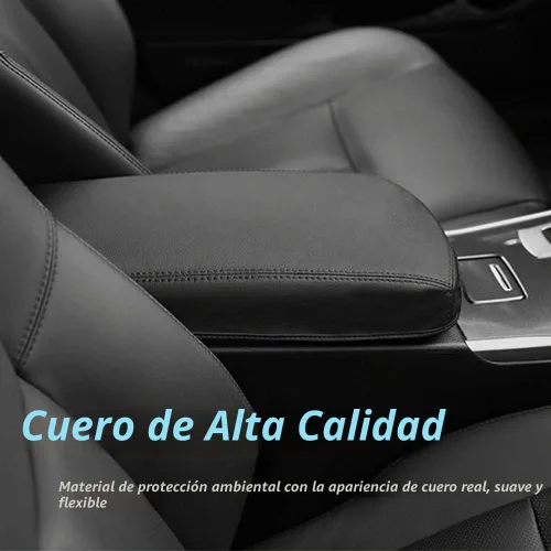 Vista 2 de XITER Con logotipo "Altima" protector para reposabrazos de automóvil, 1 almohadilla de cuero para consola central para Nissan Altima 2013-2018