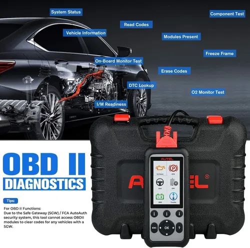 Vista 4 de Autel MaxiDiag MD806 PRO Escáner OBD2: Herramienta de escaneo de diagnóstico de sistemas completos con datos en vivo, reajuste de aceite, BMS, SAS