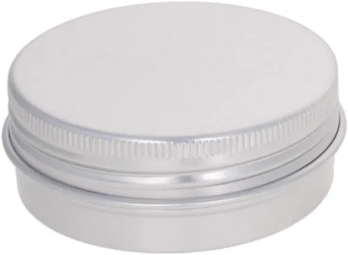 Vista 5 de Othmro 12 latas redondas de metal de 1.4 onzas, latas de aluminio, envases recargables de 1.4 fl oz, latas de lata con tapa de tornillo