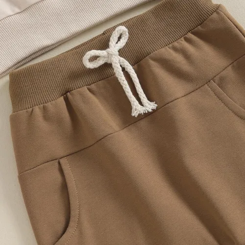 Vista 6 de Conjunto de sudadera de manga larga para bebé niño para el día del partido, ropa de otoño e invierno