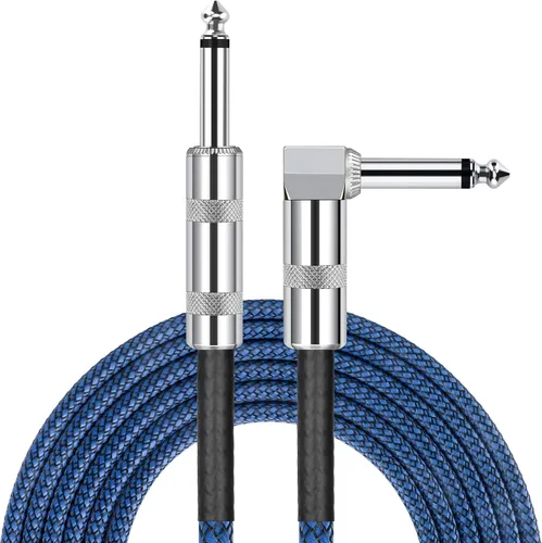 Vista 9 de JOLGOO Cable TRS de instrumento de 1/4 de pulgada de 3.3 pies, paquete de 2, cable de audio de un cuarto de pulgada, línea de interconexión