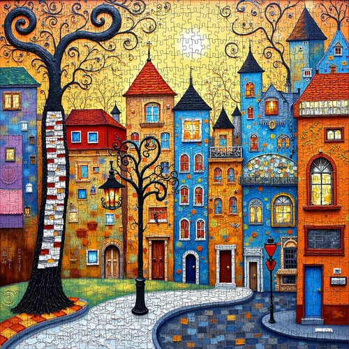Vista 25 de Rompecabezas de gato abstracto – 1000 piezas de rompecabezas abstractos de gatitos para adultos, rompecabezas de papel de gato artístico