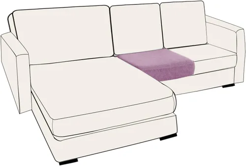 Vista 13 de UNBBRRL Fundas de cojín de asiento para sofá, elásticas, funda de cojín individual para sofá, fundas de cojín para sofá, fundas de héroe protegen