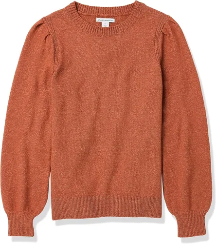 Vista 5 de Tienda Essentials - Suéter de cuello redondo con hombros plisados suave al tacto para mujer