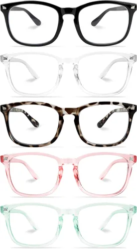 Vista 15 de NZKNP Blue Light Glasses for Woman Men,Blue Light Blocking Glasses,Clear Glasses