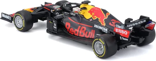 Vista 5 de Bburago RedBull Racing RB16B Verstappen #33 Fórmula 1 2021 Colección de coches escala 1:43