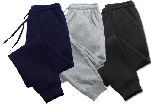 Vista 2 de Fleece Jogger Sweatpants for Men with Pockets Bottom Athletic Sweat Pants Workout Running Casual Gym Size Small to 3XL