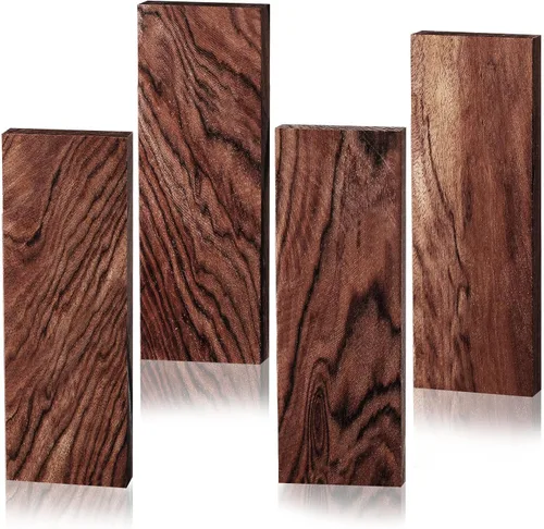 Vista 8 de Riakrum 4 básculas de mango de cuchillo de madera de hierro, 4.72 x 1.57 x