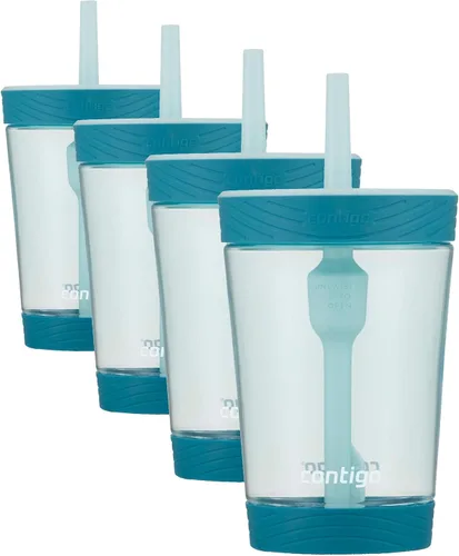 Vista 10 de Contigo Vaso a prueba de derrames con pajita para niños, 14 onzas, paquete de 2