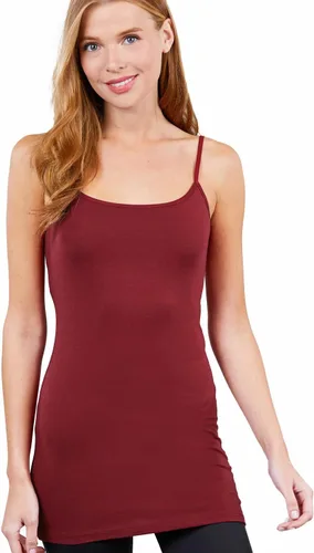 Vista 4 de ShezPretty - Camiseta sin mangas básica para mujer con tirantes tipo espagueti ajustables, 4
